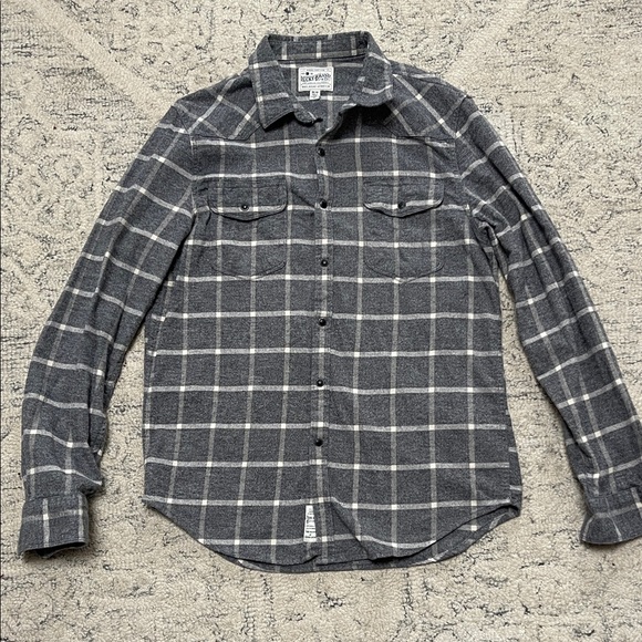 American Eagle Outfitters Other - Lucky Brand Dark Gray Checkered Shirt